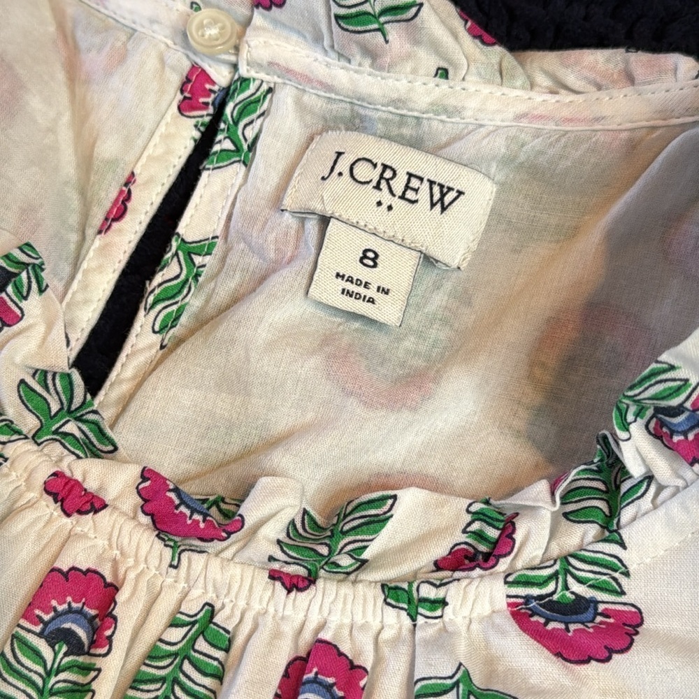 J Crew dress with flowers, women’s size 8 - Picture 5 of 15